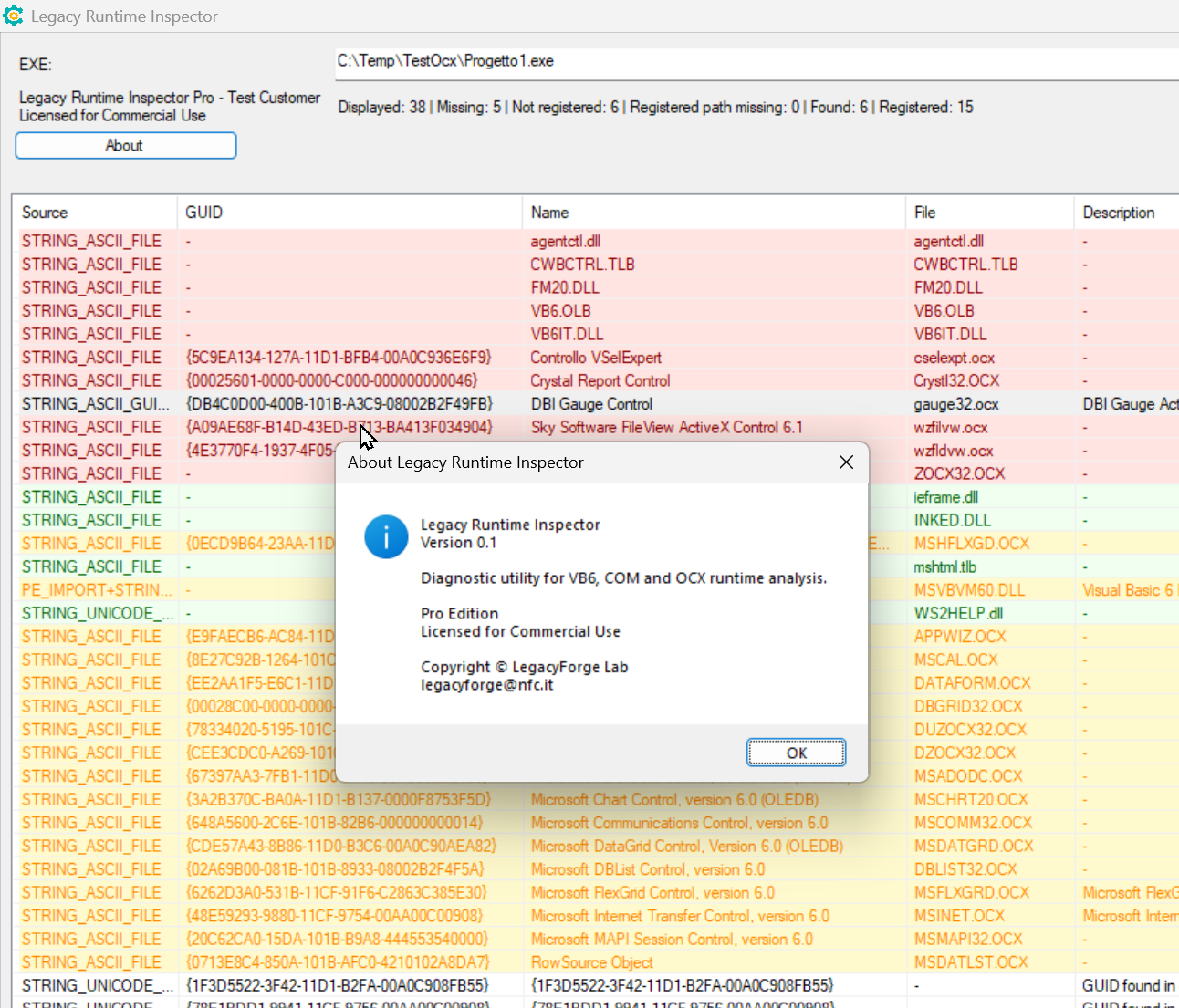 HTML report